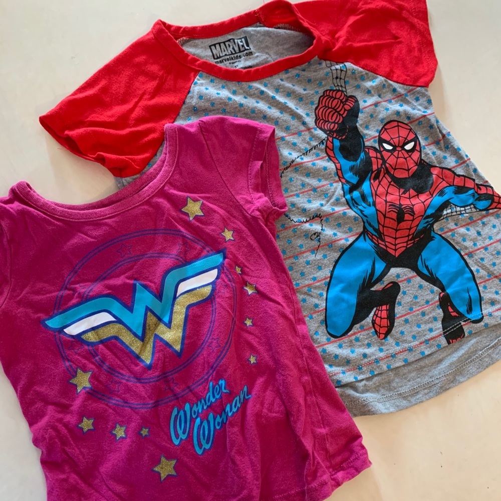 3T Super Hero Tshirt Set